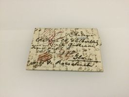 1839 Samaden/Engandin Stabstempel, Faltbrief - Horn BalkenO