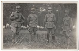 Vier Offiziere, I.R.S. VI/2, datiert 1927