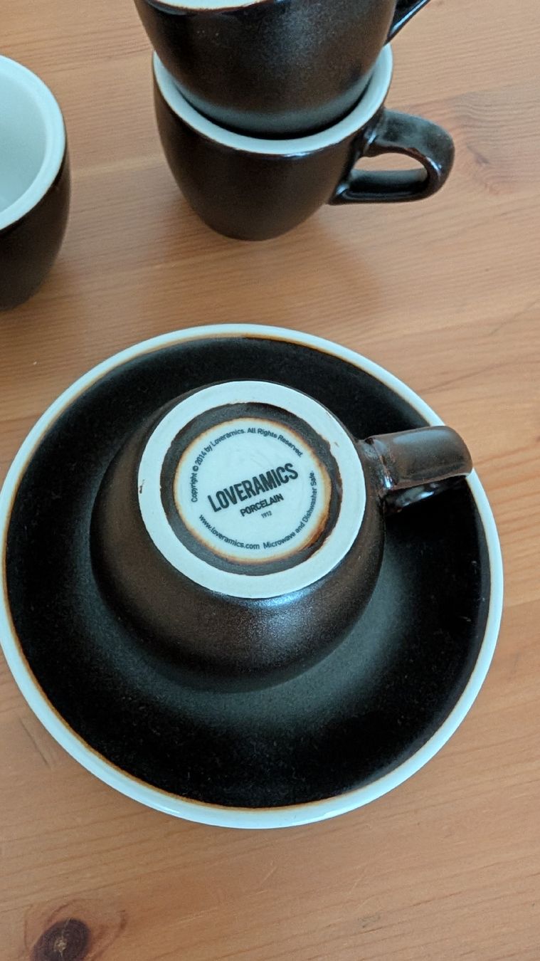Tasses: 4 Espressotassen & Untertasse LOVERAMICS – D'occasion à Zürich par adormideras 2