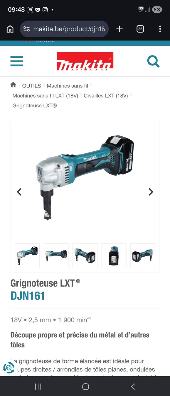 Makita Tutte le macchine: Machien makita occasion – Usato da Vugelles-La Mothe venduto da koz_q5v9 7
