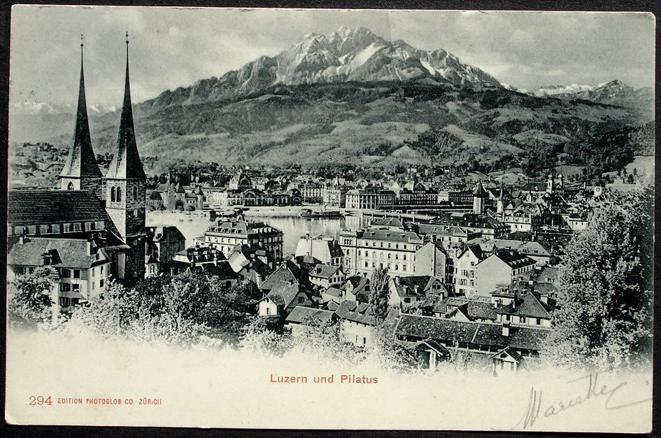Ansichtskarten: LUZERN und Pilatus Nr. 294 – Gebraucht aus Jona von philajona