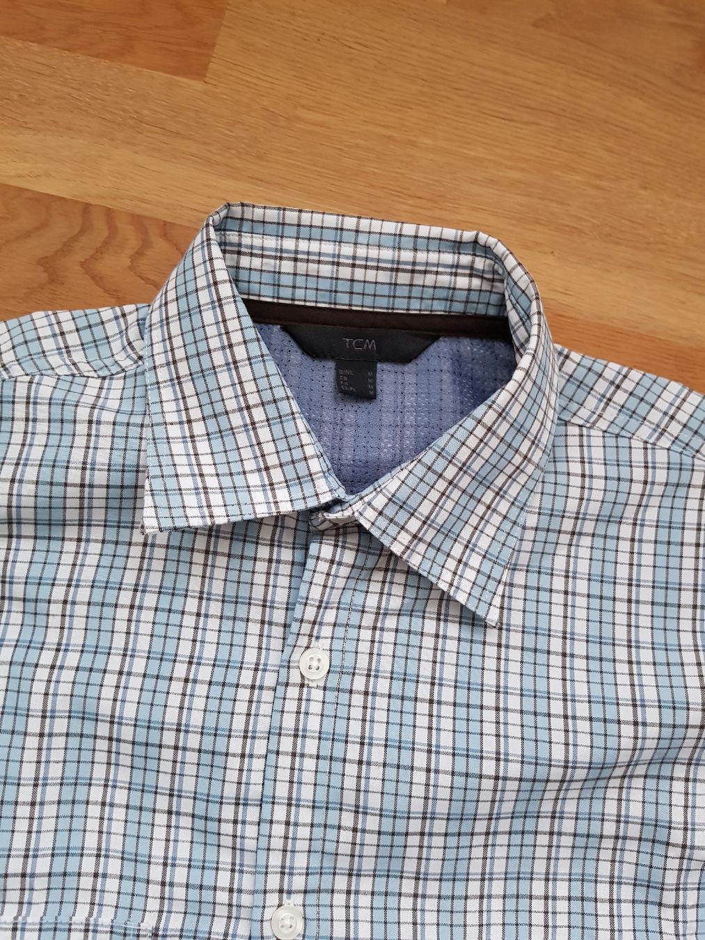 Camicie: Kurzarmhemd, hellblau kariert, Gr. M - Sommerhemd! – Usato da Nendeln venduto da Zopfie_ 1
