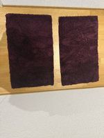 2x Badematte Farbe Burgunder