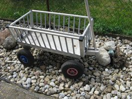 Handwagen, Aluminium,Räder Vollgummi