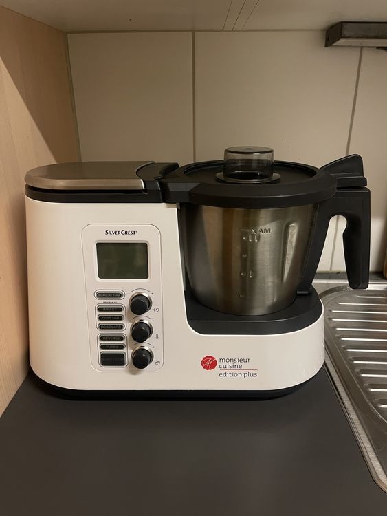 Silvercrest Monsieur Cuisine Edition Plus - Robot Multifonction 10-en-1 | Accessoires Lavables Noir/Argent