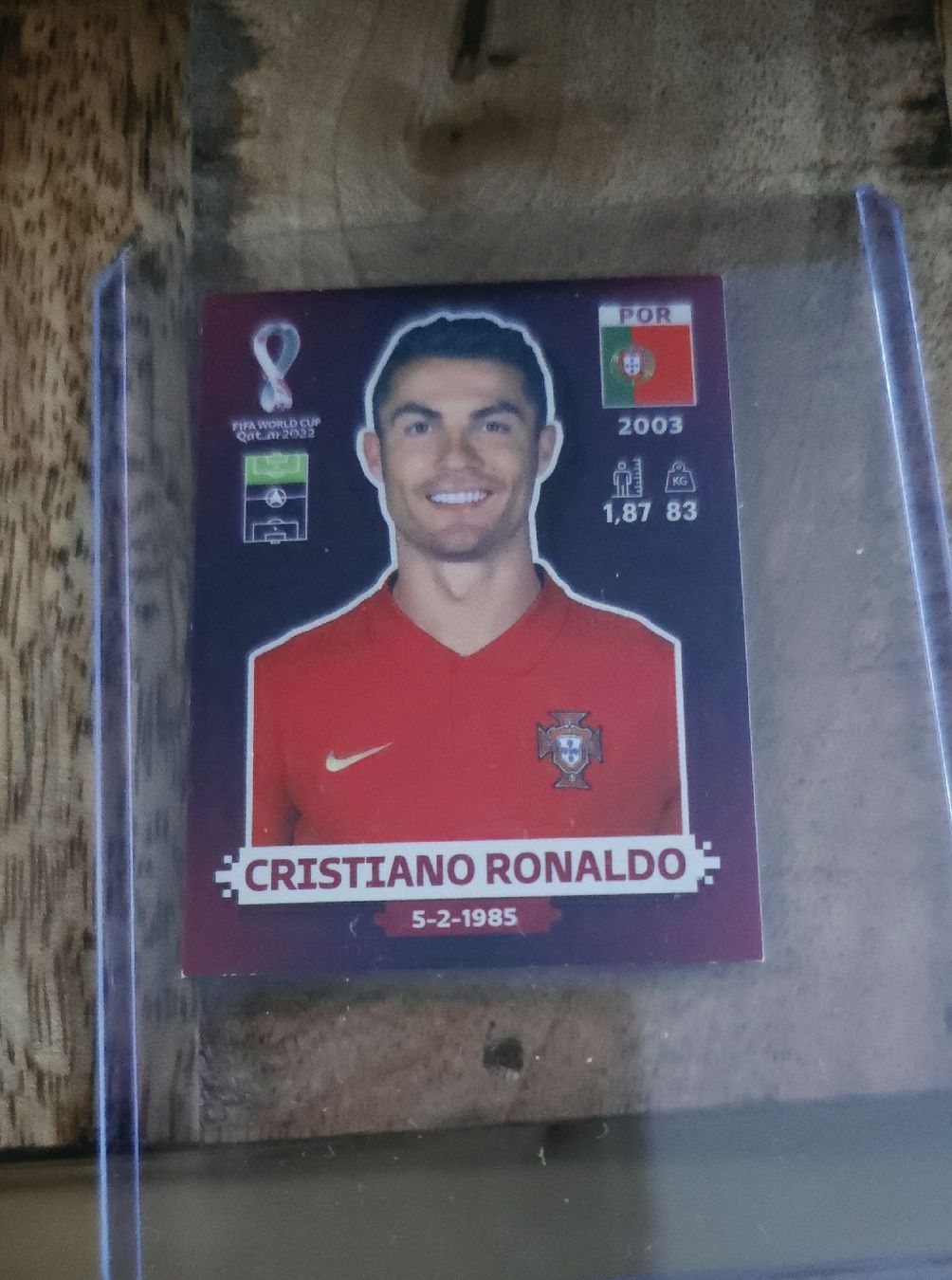 Panini Sammelbilder & Trading cards: Cristiano Ronaldo - Panini WM 2022 – Gebraucht aus Rotkreuz von Titotesla