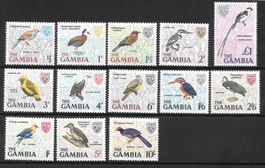 Gambia Serie 210 - 222 Vögel ** 18.2.1966