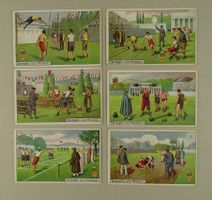 IMMALIN 6 SAMMELBILDER UM 1910 OLYMPIA SERIE 1-6