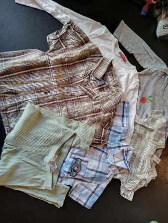 Baumwolle Kleiderset Baby Gr. 86 gebraucht