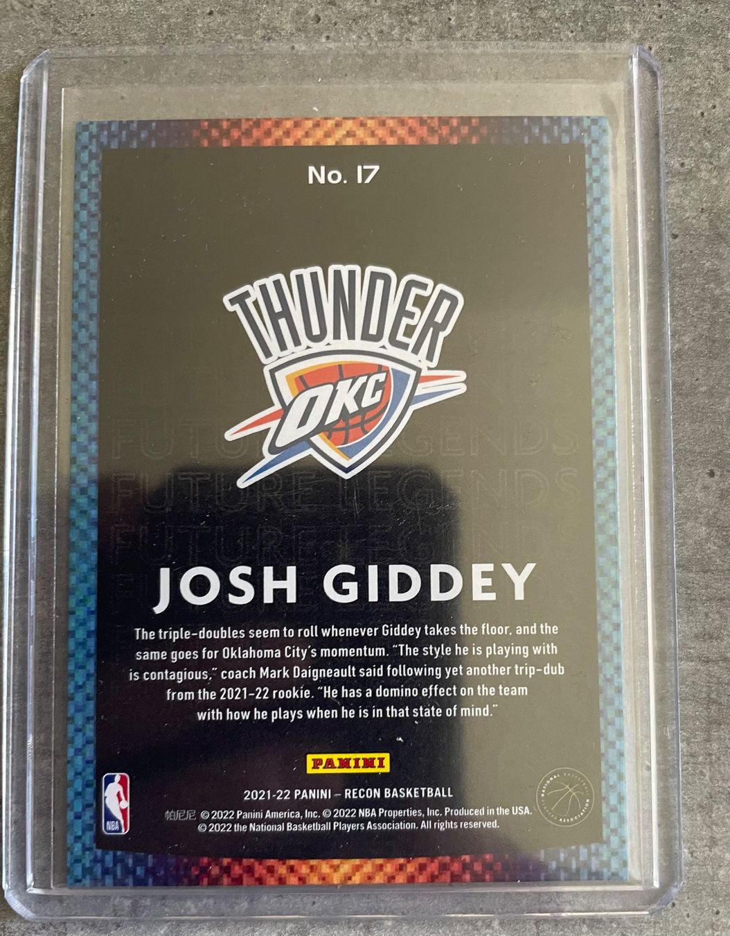 Nba Sammelbilder & Trading cards: NBA Josh Giddey Future Legends Rookie Card – Neu (gemäss Beschreibung) aus Muttenz von joba23 1