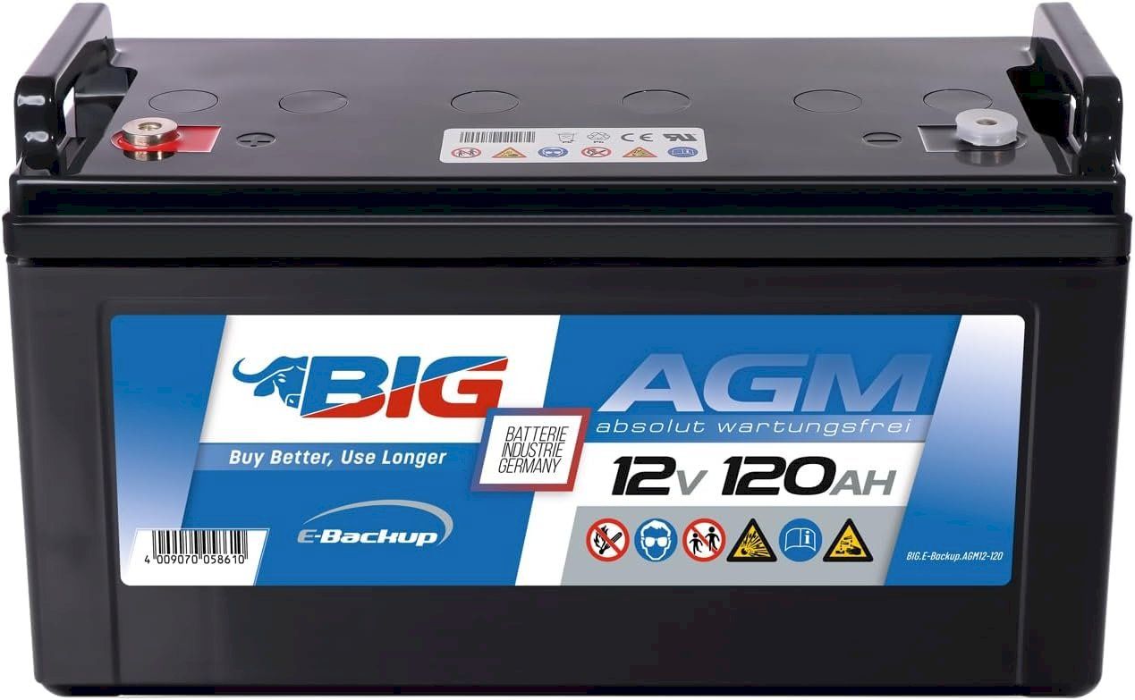 Batterien: BIG E-Backup AGM 12V 120Ah – Neu und originalverpackt aus Bottighofen von zaap