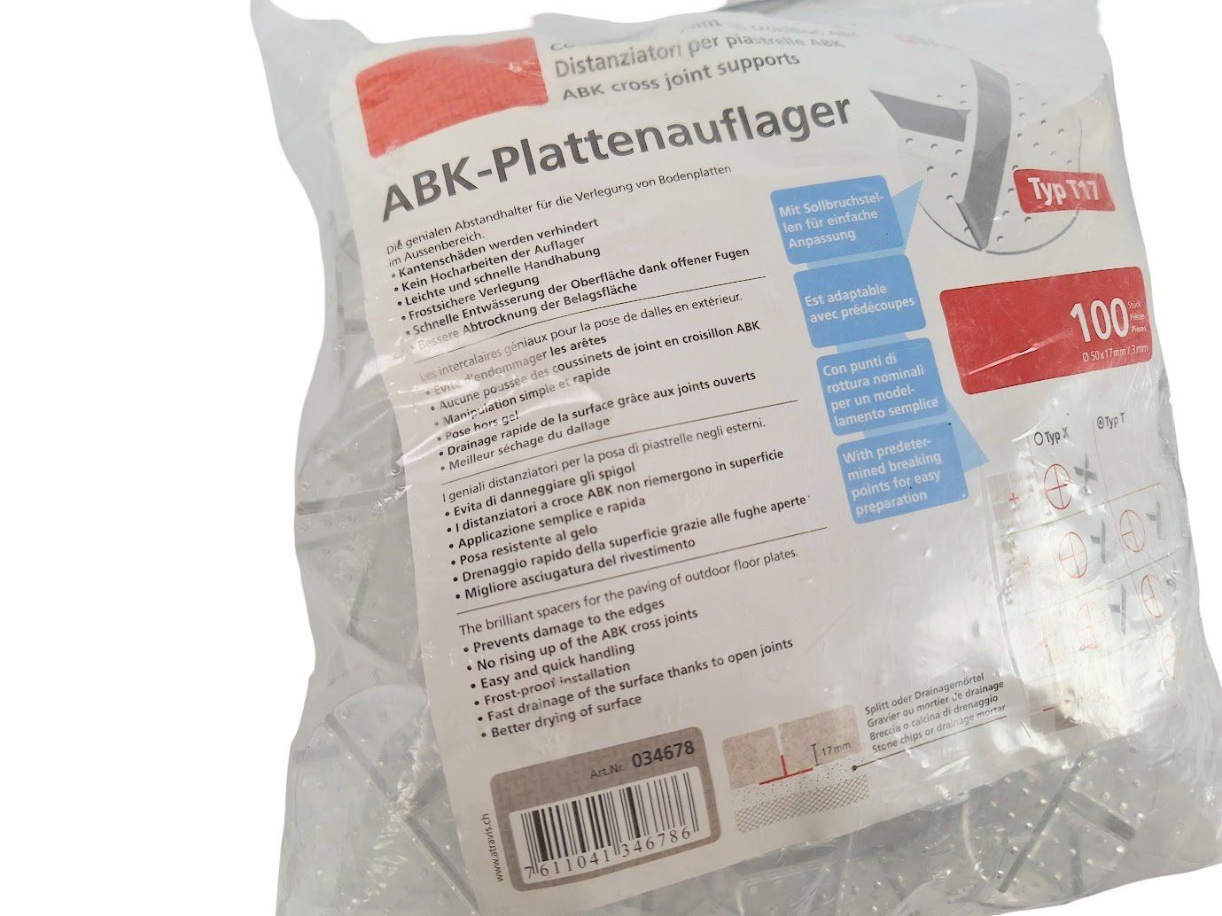 Piatti di portata: ATRAVIS ABK-Plattenauflager Typ T17 – Nuovo (secondo la descrizione) da Breitenbach venduto da Restwert_Breitenbach 3