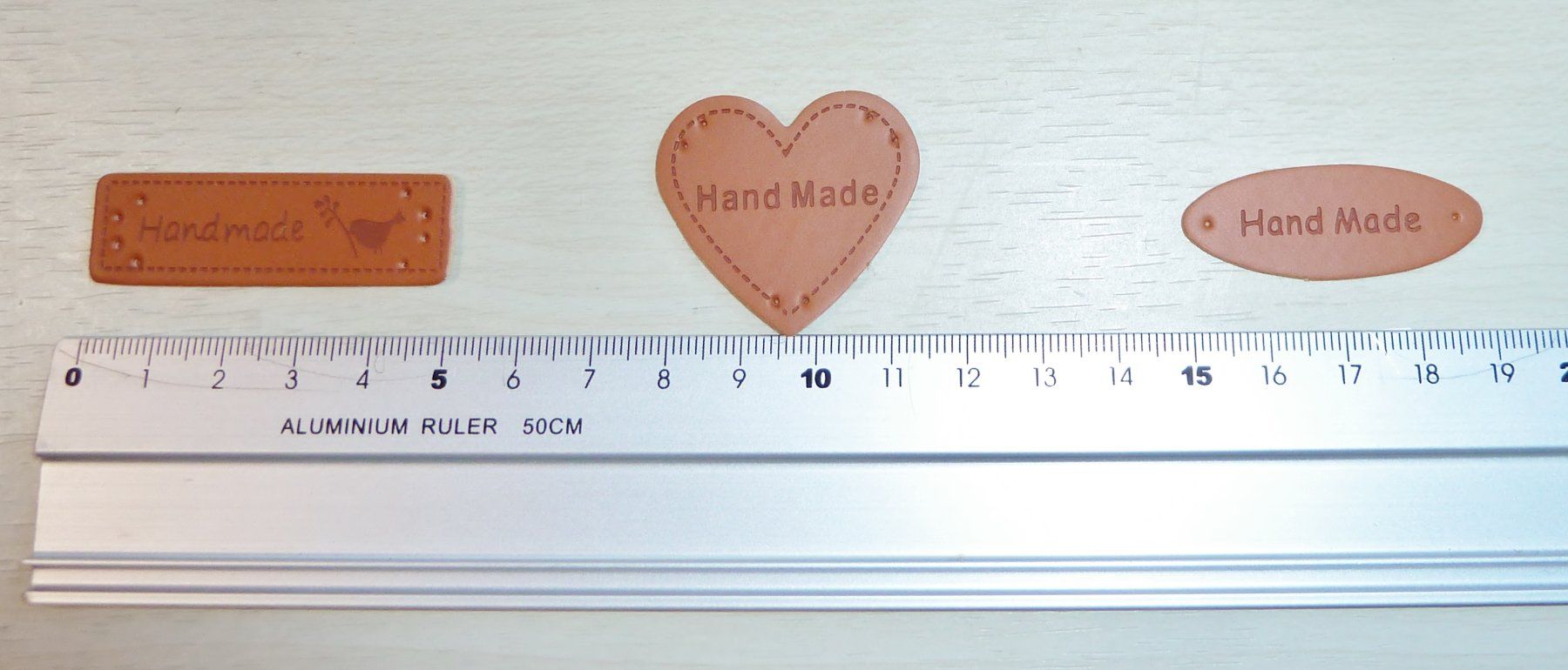 Bastelsets: Label "handmade" in Lederoptik. Set 6 Label – Neu (gemäss Beschreibung) aus Siebnen von Ra-la-ra-ol 8