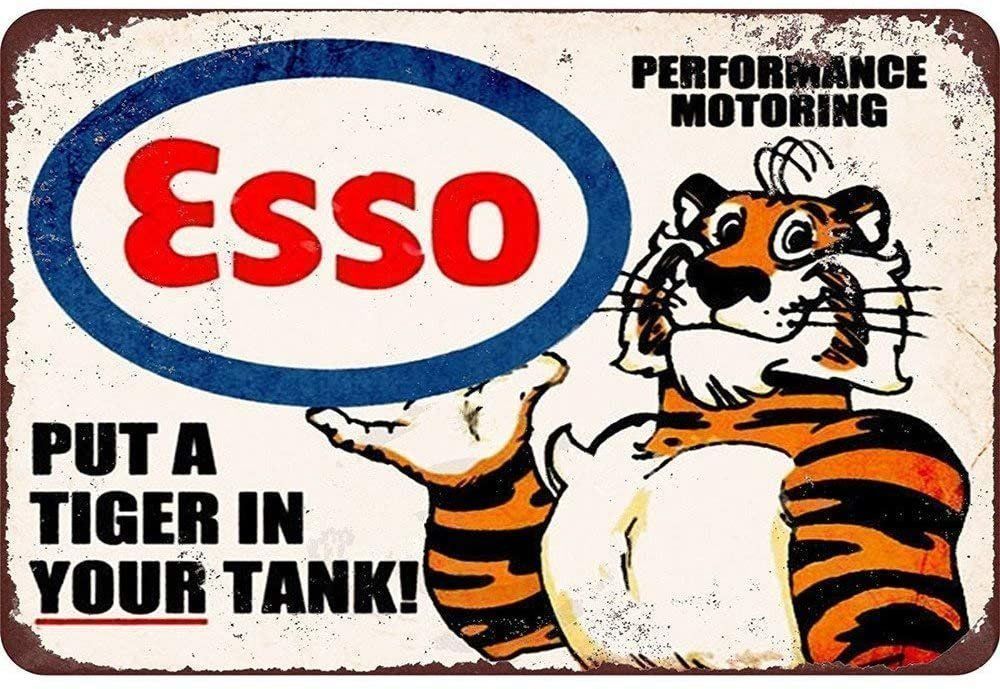 Esso Ecriteaux: Plaque vintage Esso Tiger – Neuf avec emballage d'origine à Uvrier par AlpineTreasures
