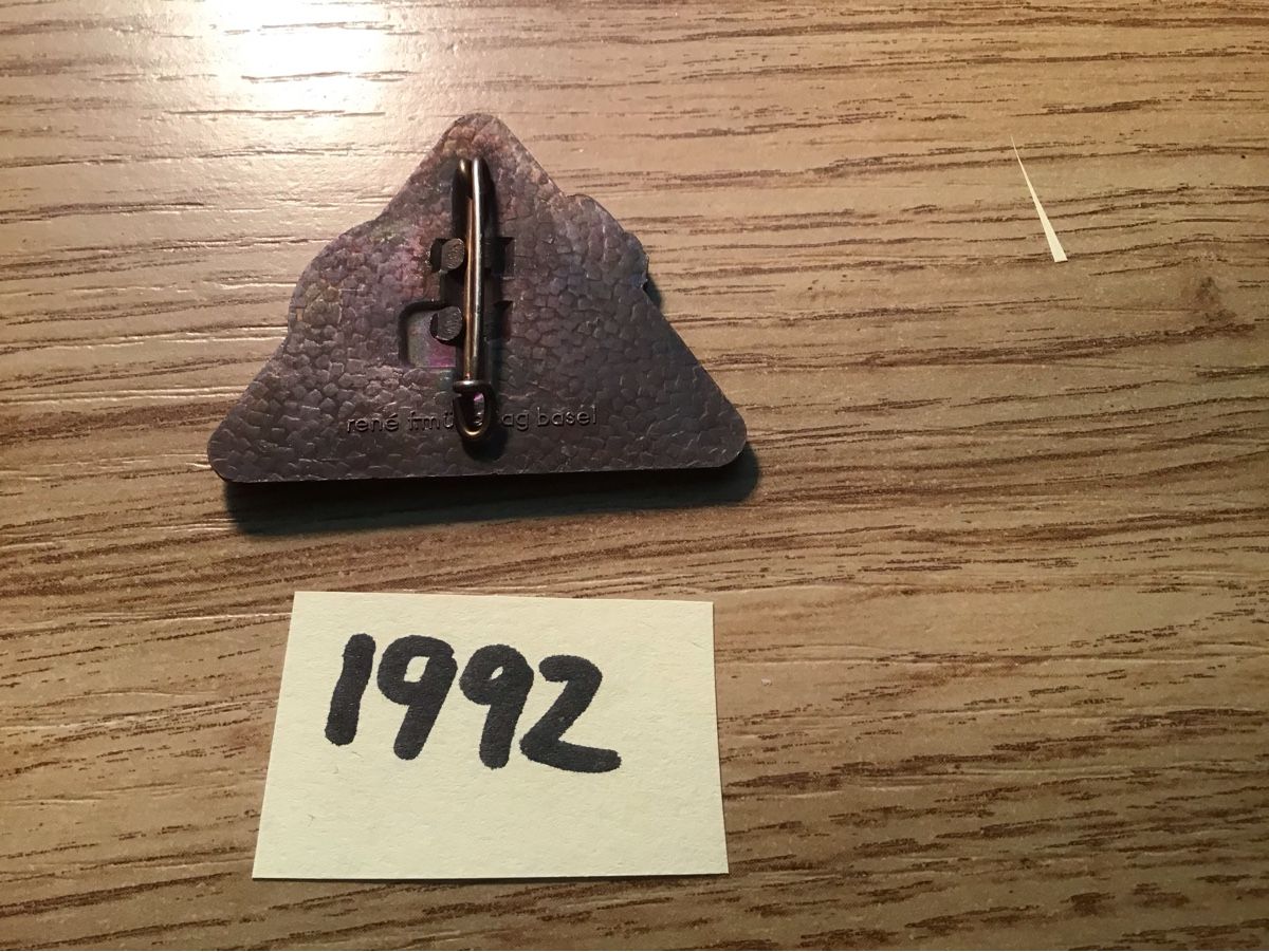 Basler Plaketten & Abzeichen: Baslerfasnachtsplaketten 1992 – Gebraucht aus Arlesheim von printz01 1