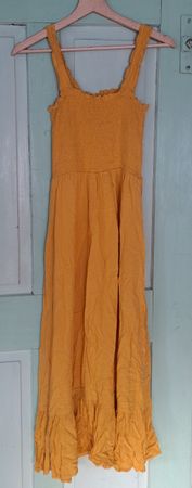 Sommerliches Maxikleid in Gelb, Grösse S