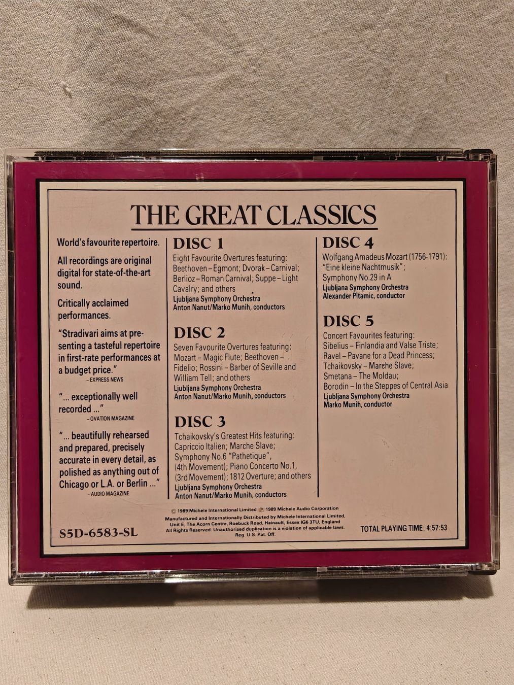 CD: The Great Classics 5 Discs – Usato da Gutenswil venduto da Vulcano21 2