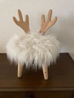 Niedlicher Kinderhocker Elch mit Kunstfell