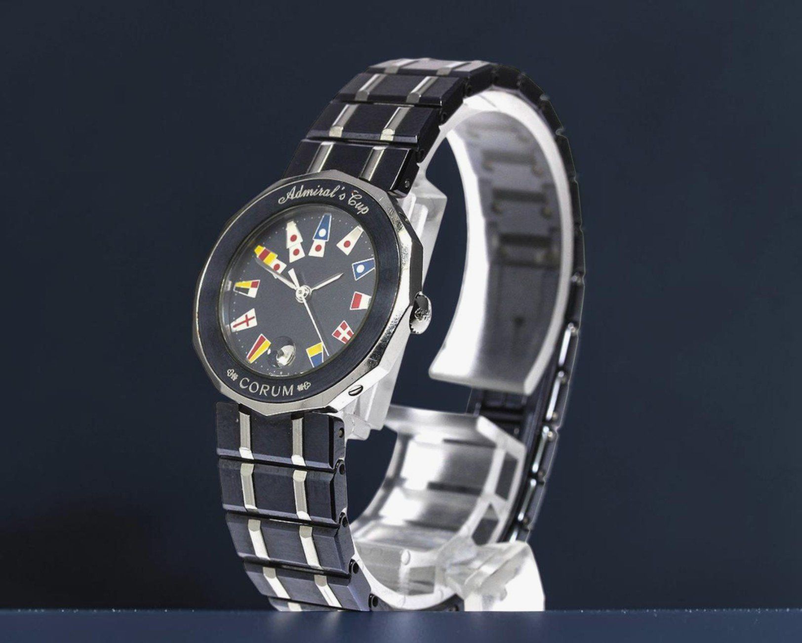 Corum Orologi: Corum Admiral's Cup Gun Blue Watch – Usato da Morges venduto da thetimebureau 1