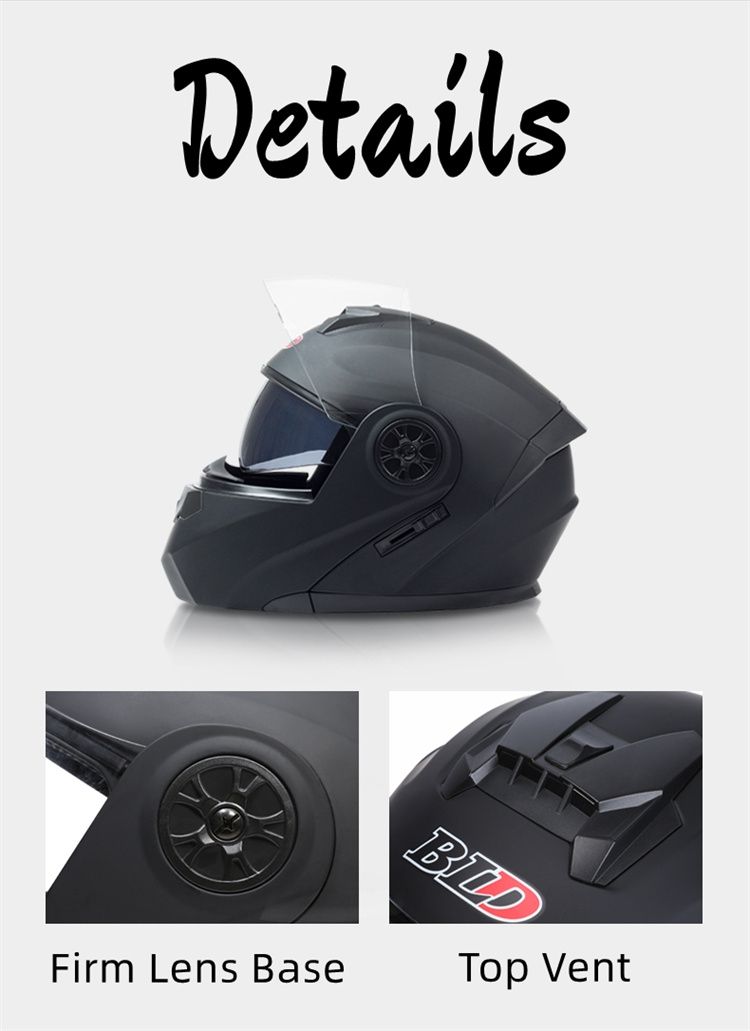 Caschi & visiere: Motorrad Klapphelm BLD Doppelvisier Helm Grau Silber Maximal – Nuovo e nell'imballaggio originale da Suhr venduto da ChronixChronometer 5
