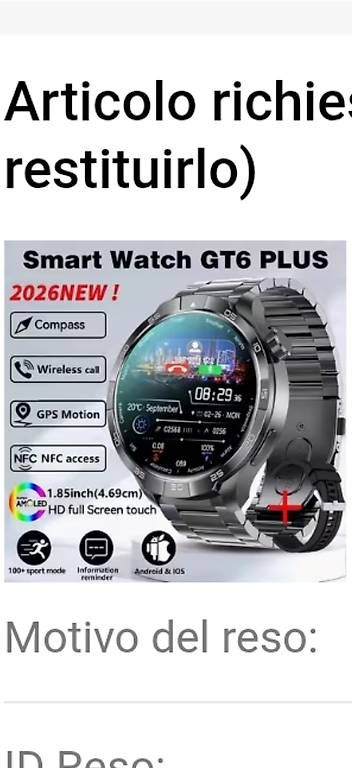 Smartwatch: Smartwatch GT6 Plus – Usato da Moudon venduto da dek_m2kj 4