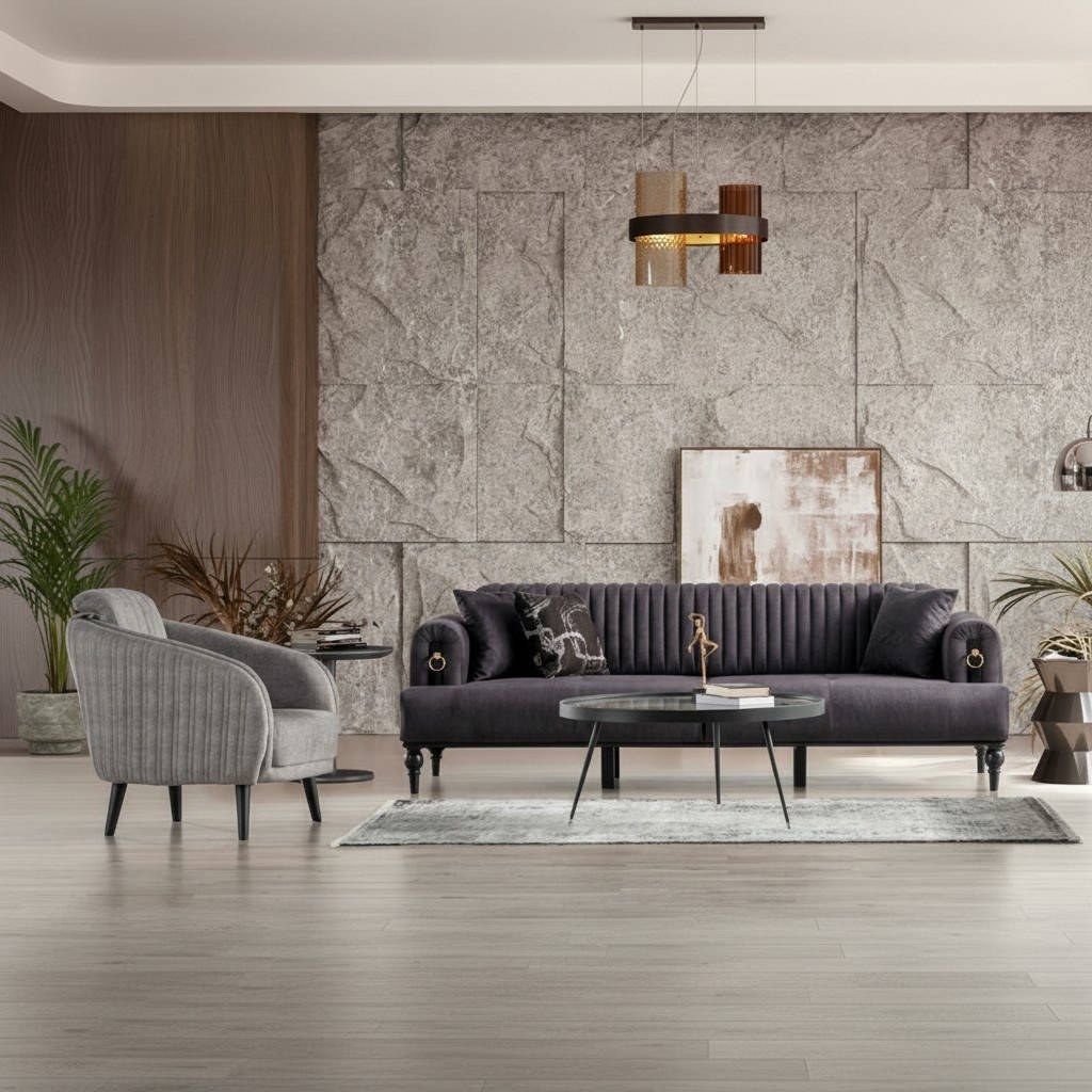 Divani: Stilvolle Sofagarnitur 3+1 Sitzer Elegante und Gemütliche – Nuovo e nell'imballaggio originale da Zug venduto da jvmoebel-schweiz 5