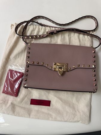Valentino Tasche Rockstud Leder Nude neuwertig