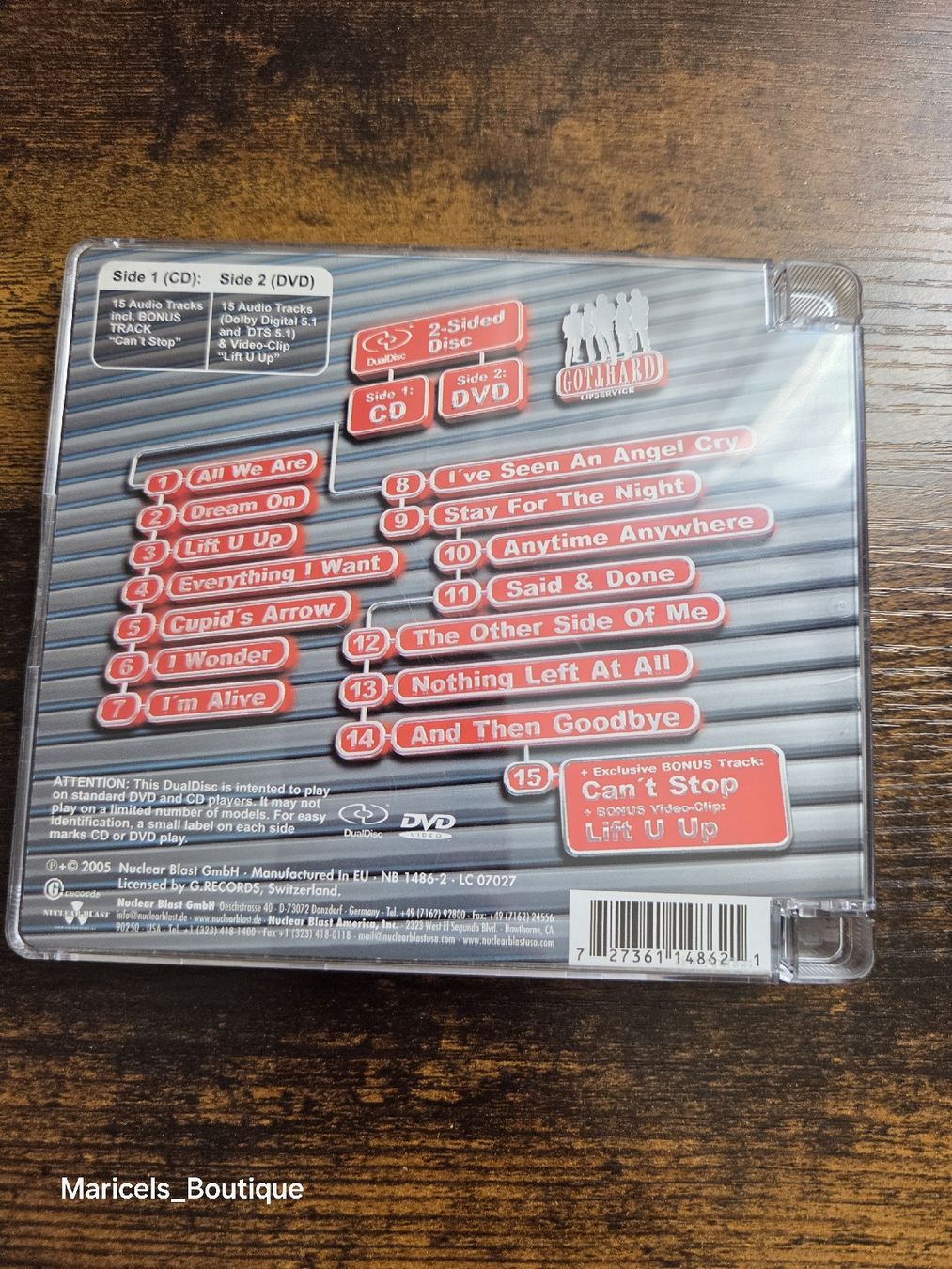 CD: Gotthard Lipservice DualDisc CD DVD good condition – Usato da Winterthur venduto da Maricels_Boutique 1