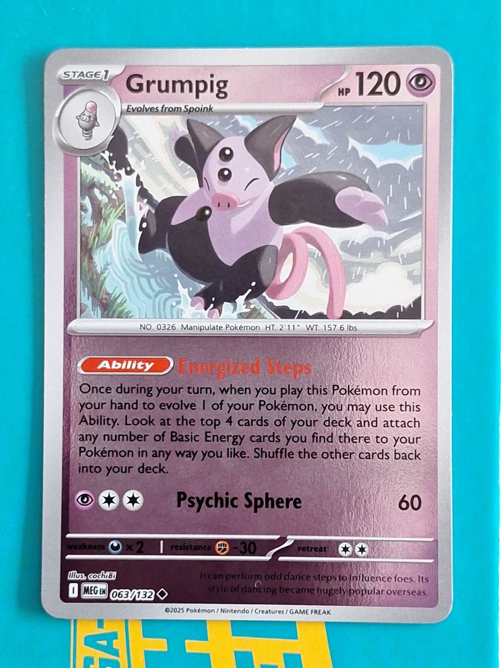 Pokémon Carte collezionabili: Grumpig - Reverse Holo Pokemon Mega Evolution #1.8 – Usato da Altstätten SG venduto da GGsGameshop