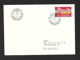 Sonderbrief S 437 10 Assembl. Mondiale Santè Genève 7.5.1957