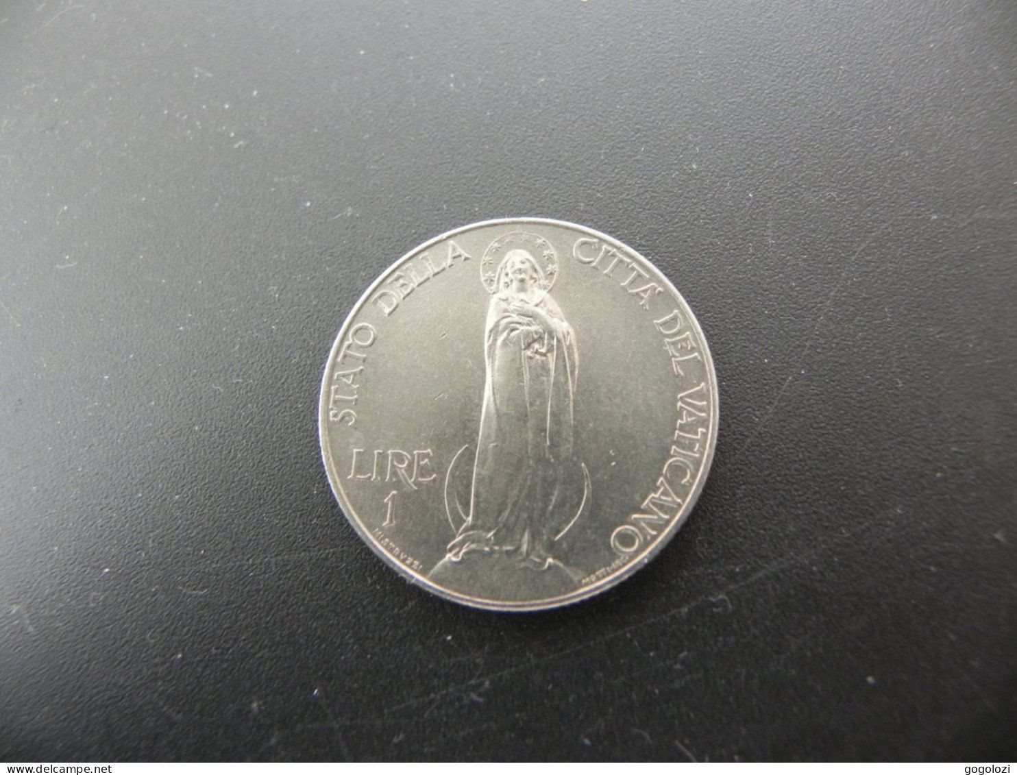 Alle Münzen: Vatikan 1 Lira 1933 1934 – Gebraucht aus Biel/Bienne von Gogolozi