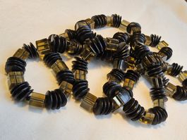 Vintage Lucite Plexiglas Kunstoff hochwertige Halskette 80er