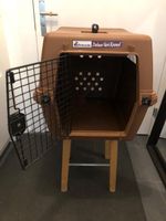 Transportbox Petmate Deluxe Vari Kennel braun gebraucht