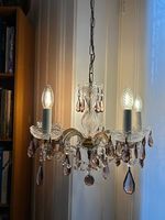 Kristall Leuchter "Amethyst" mit Original 60er Jahre Teilen!