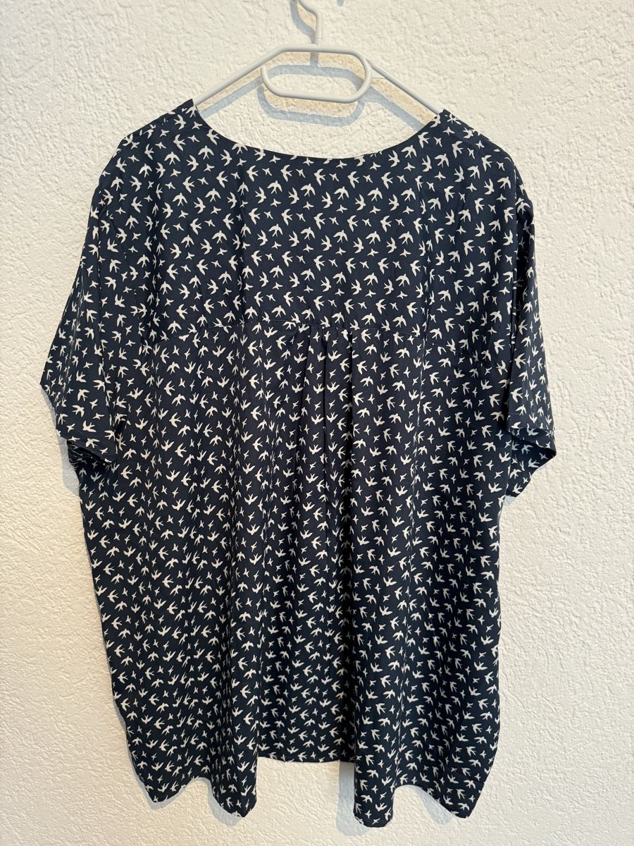 Blusen: Bluse Vögel dunkelblau Gr. 56 / XXL – Gebraucht aus Fislisbach von KolibriSecondhand 9