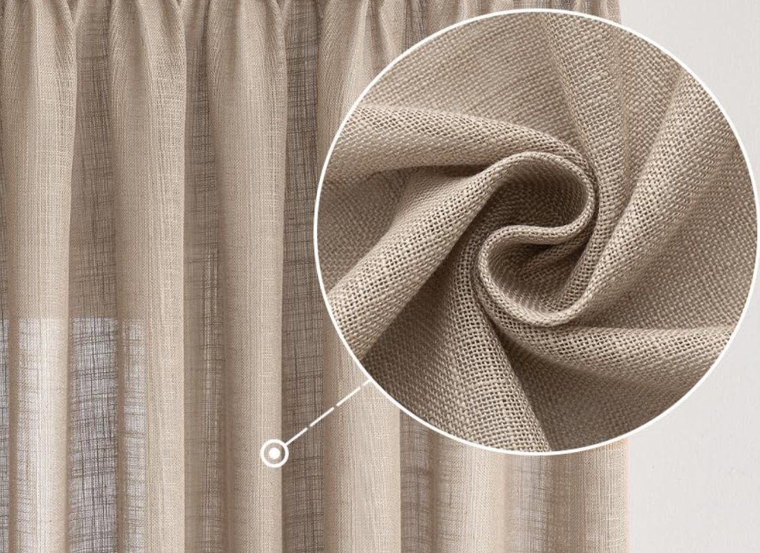 Tende: Vorhänge Leinen 2er Set BxH 140x145cm – Nuovo (secondo la descrizione) da Adlikon b.Regensdorf venduto da MK-VORHANGSERVICE 1