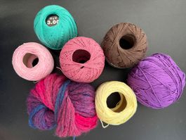 LOT  WOLLE + GARN - RESTEN  Stickgarn  Häkelgarn  Strickgarn