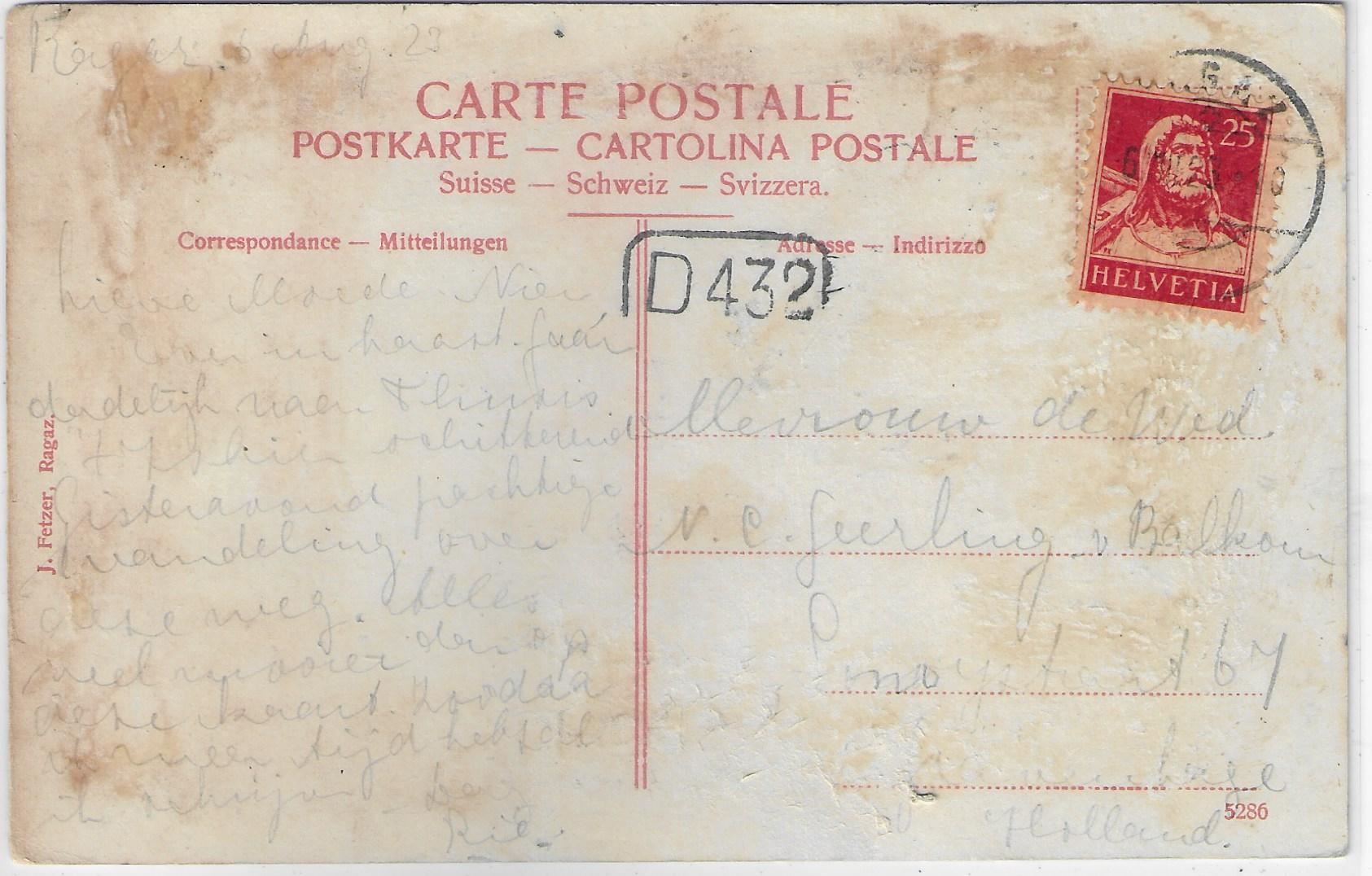 Cartoline postali: Weg nach Bad Pfäfers mit Kutsche – Usato da Ettingen venduto da Kartenplanet 1