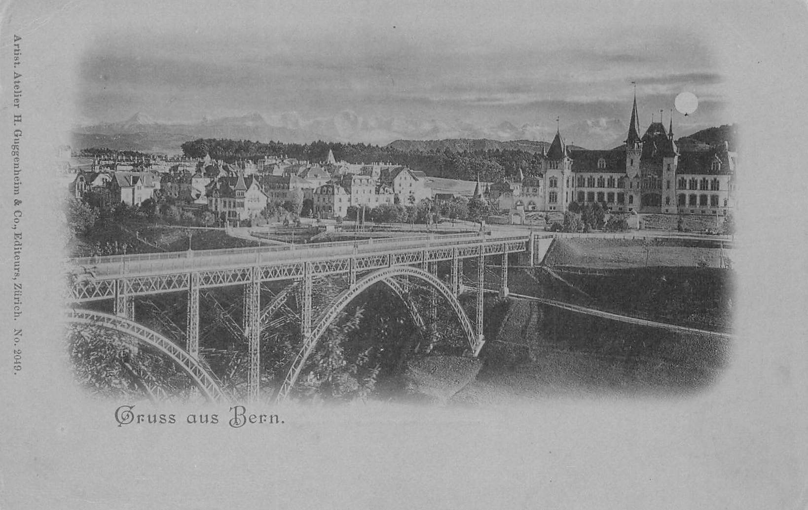 Cartoline postali: Gruss Bern BE Kirchenfeldbrücke – Usato da Biasca venduto da Blenio71