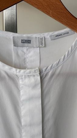 Closed Damen Bluse Organic Cotton weiss Grösse L neuwertig