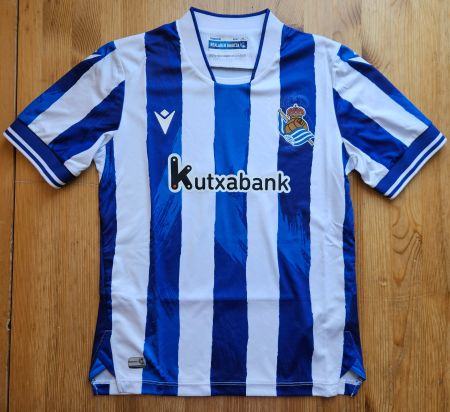 Real Sociedad San Sebastián Trikot Macron NEU Gr 140 Spanien