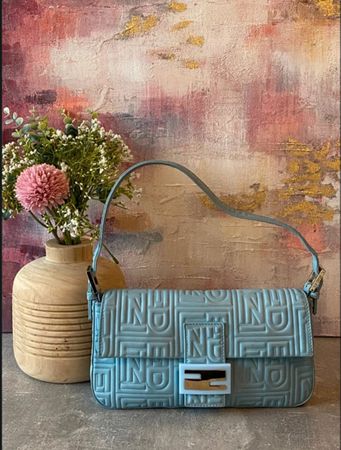 seltene Vintage Fendi Baguette 100% Nappa-Leder Top-Zustand