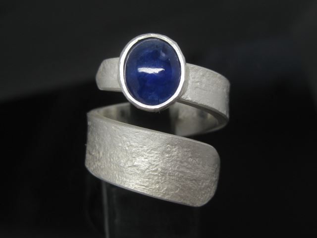 Anelli: spezieller Saphir Ring Silber 999 + MP Einzelstück Gr. 54 – Nuovo (secondo la descrizione) da Ermatingen venduto da Decovin 5