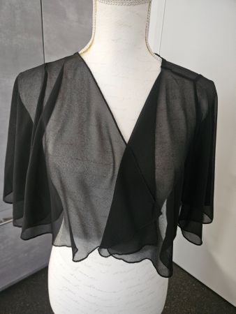 Bolero transparent schwarz Grösse M guter Zustand
