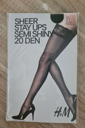 Bas de cuisse noir(S)"H&M"Made Italie(ENVOI 1fr)