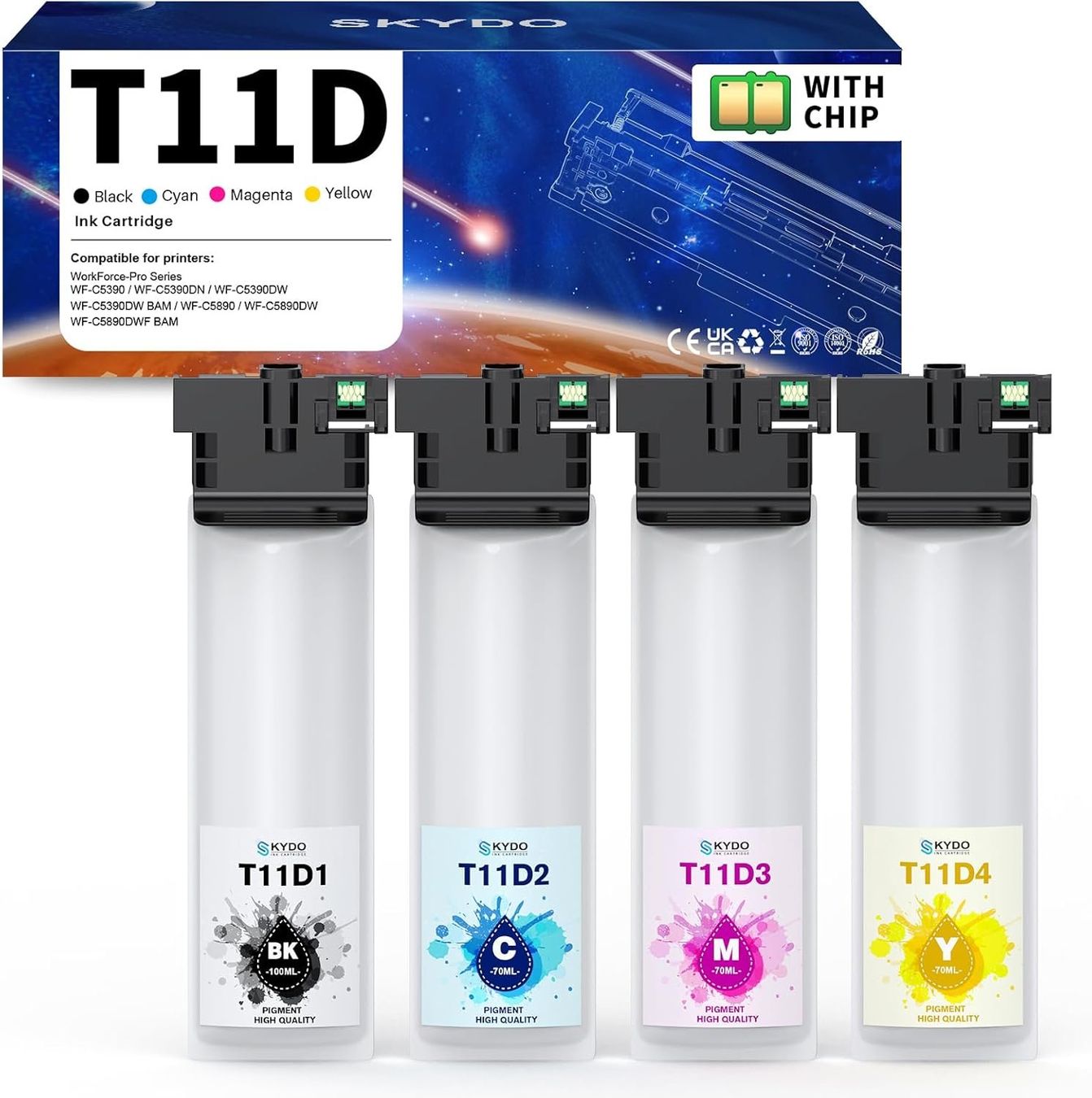 Epson Cartucce per stampanti & toner: Epson T11D Patronen Set 4er kompatibel – Nuovo e nell'imballaggio originale da Suhr venduto da SchnapperCH