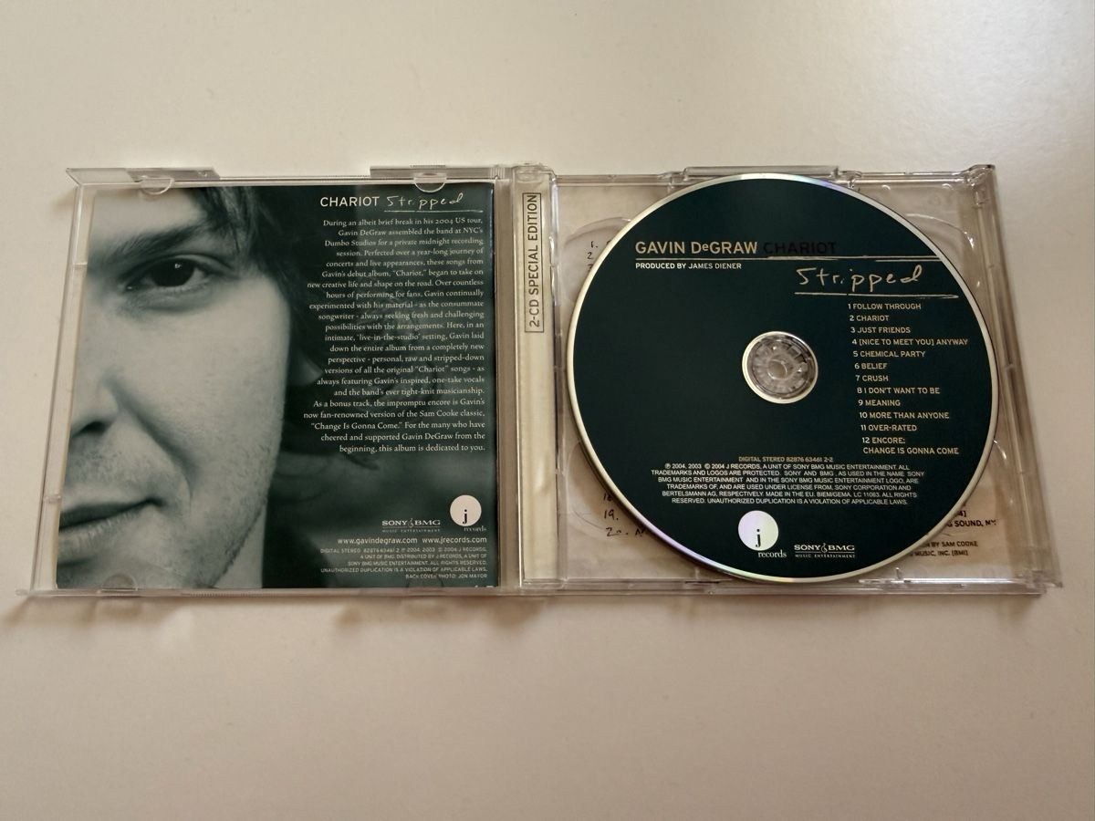 CD: Gavin DeGraw - Chariot - 2 CD Special Edition! – Usato da Oberried Brienz venduto da Chyara 2