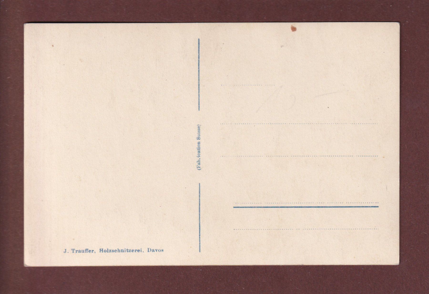 Cartoline postali: DAVOS - Am Davosersee – Usato da Pully venduto da nicecards 1