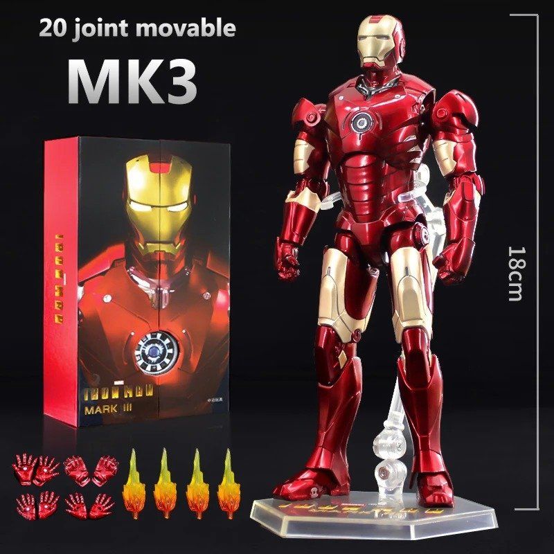 Statuette: ZD Toys Actionfigur "Iron Man Mark III" – Nuovo e nell'imballaggio originale da Olten venduto da SunsetRainman