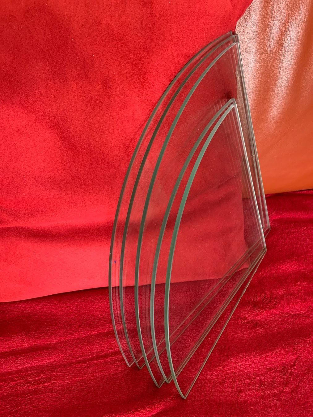Étagères: 5 Glas Regal mit  Chrom Glashalterung – D'occasion à Zürich par Olimpied 8
